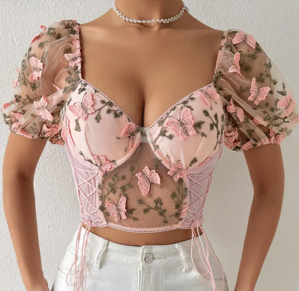Rosa's Bloom Puff Sleeve Top
