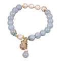 Aquamarine Charm Bracelet
