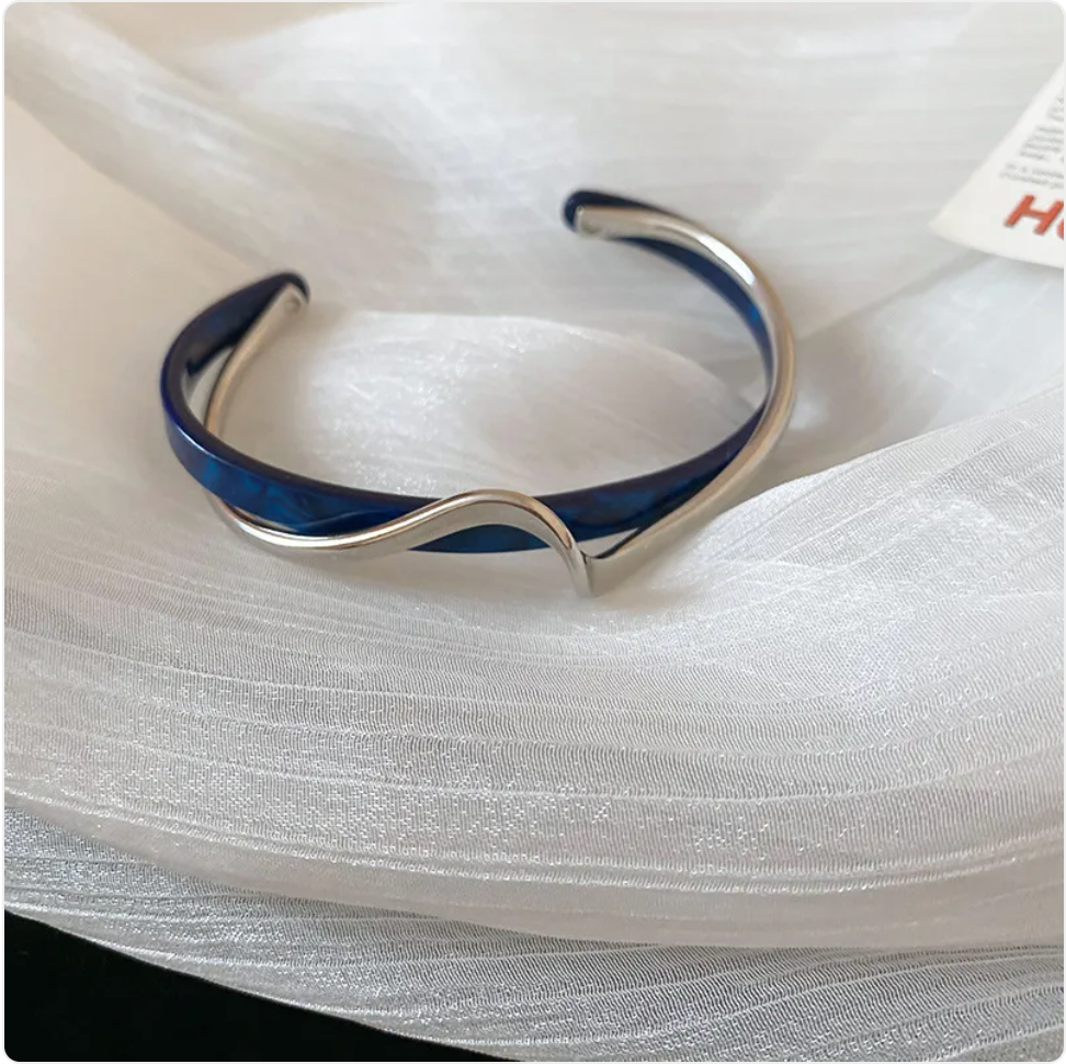 Aurelia Two-Toned Twist Cuff Bracelet