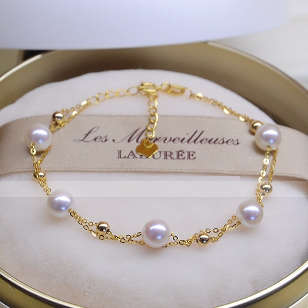 Celeste Double-Layer Pearl Bracelet