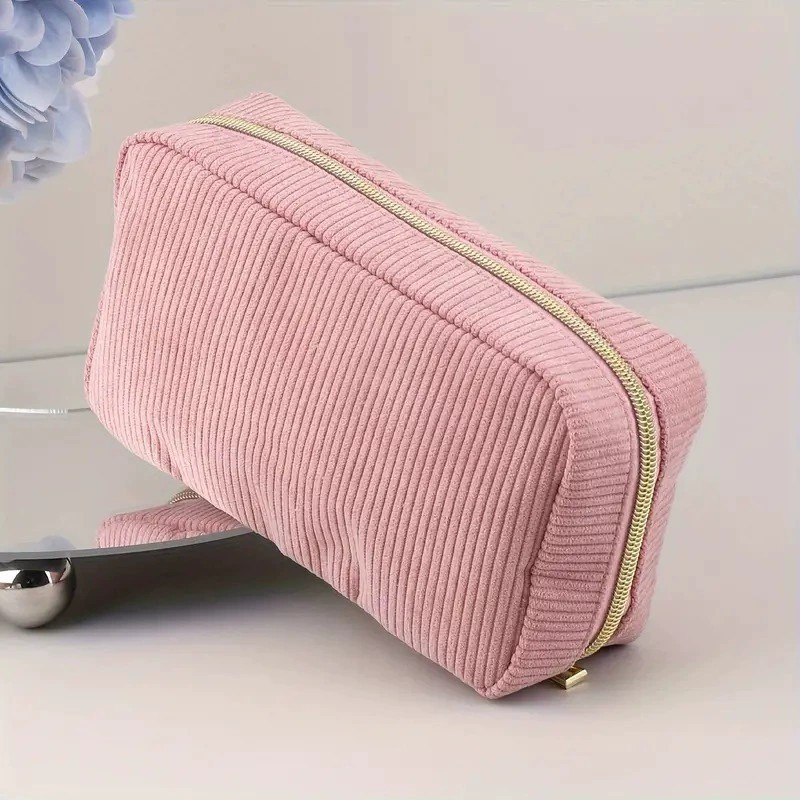 Cozy Corduroy Cosmetic Bag