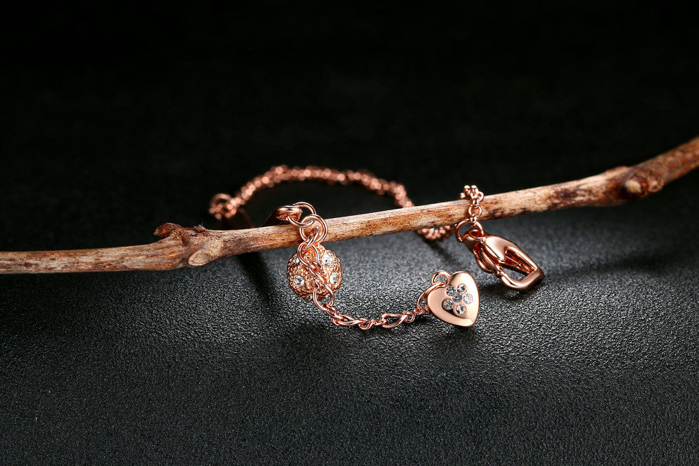 Happiness Rose Gold Bar Bracelet