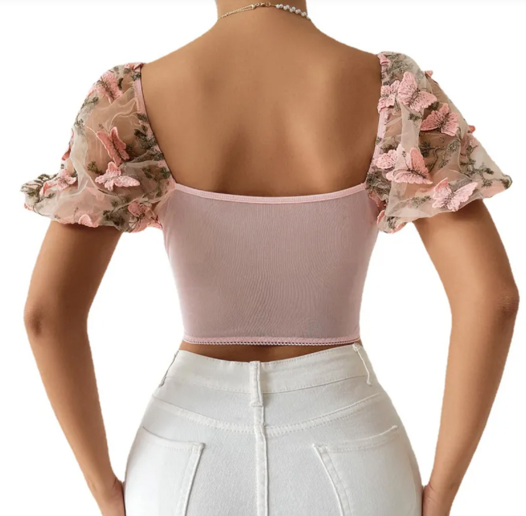 Rosa's Bloom Puff Sleeve Top
