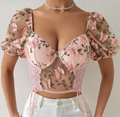 Rosa's Bloom Puff Sleeve Top