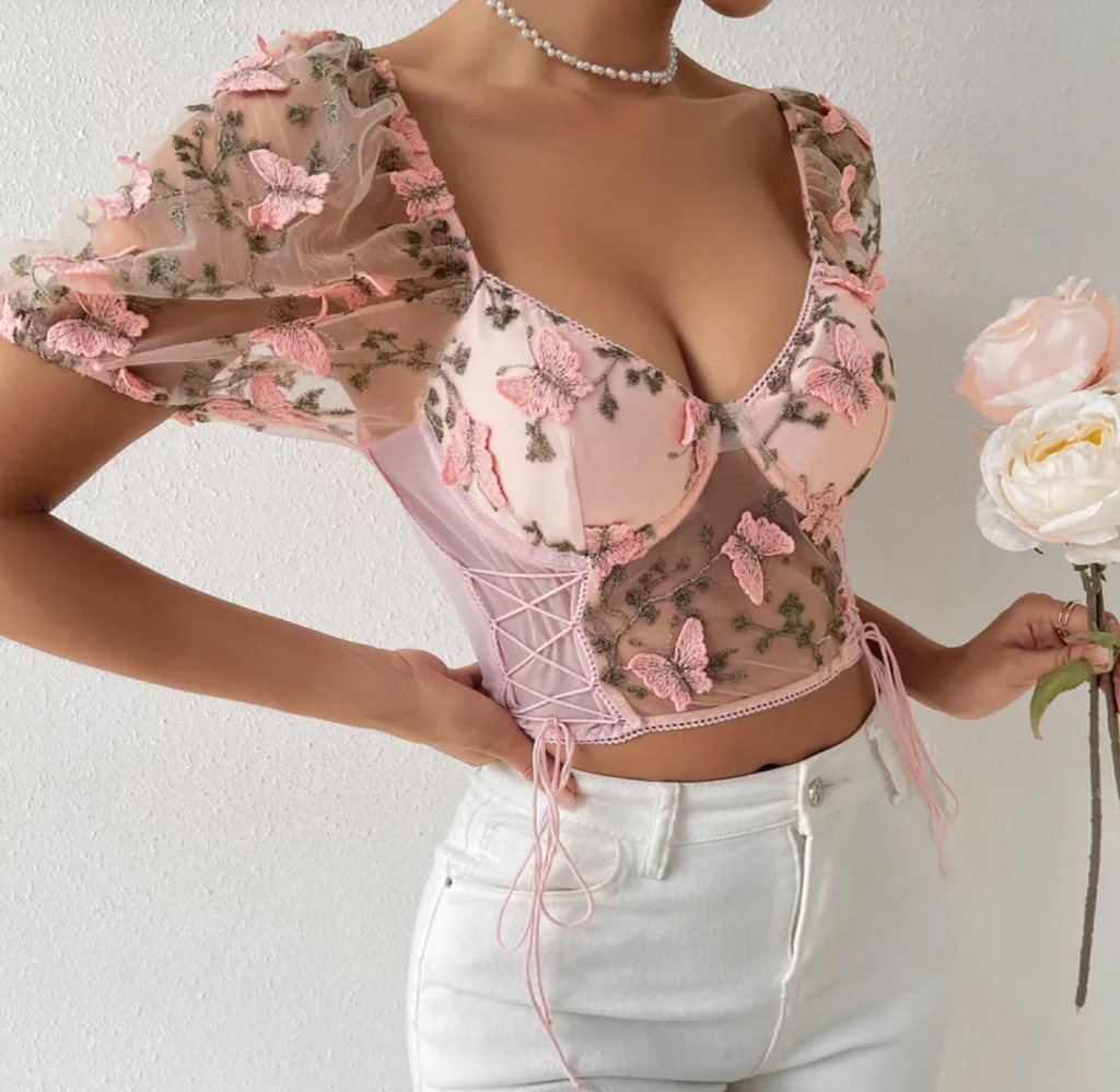 Rosa's Bloom Puff Sleeve Top