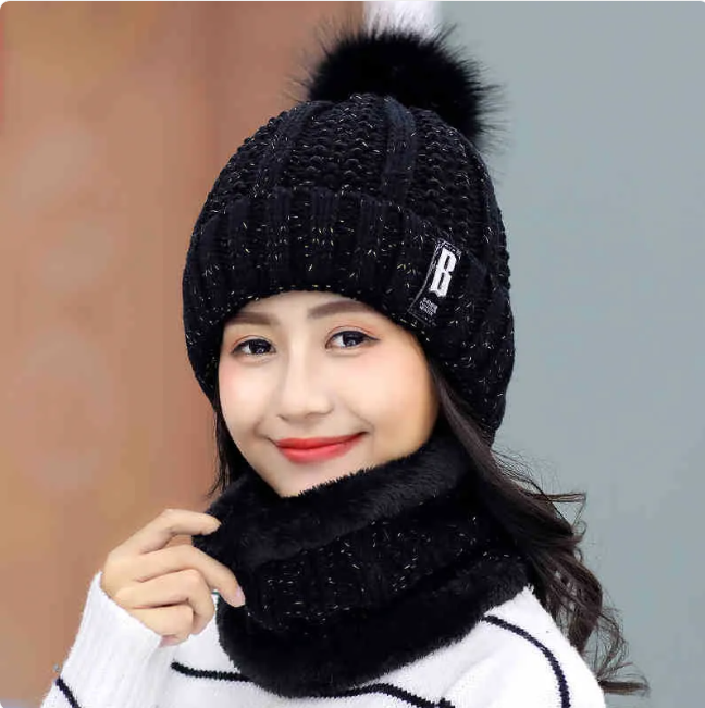 Aspen Cozy Knit Hat & Scarf Set