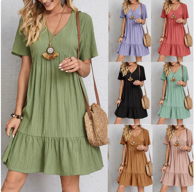 Elle's Tiered Baby doll Dress