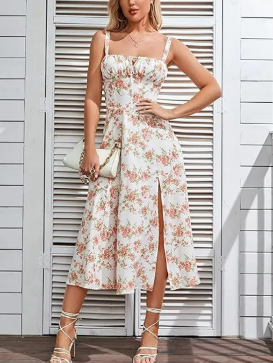 Stacey's Floral Midi Dress