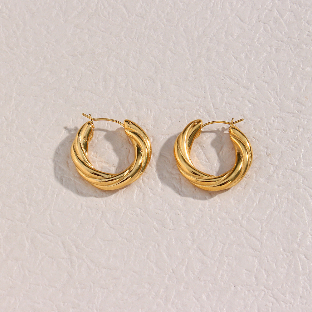 Sophia Twisted Hoop Earrings